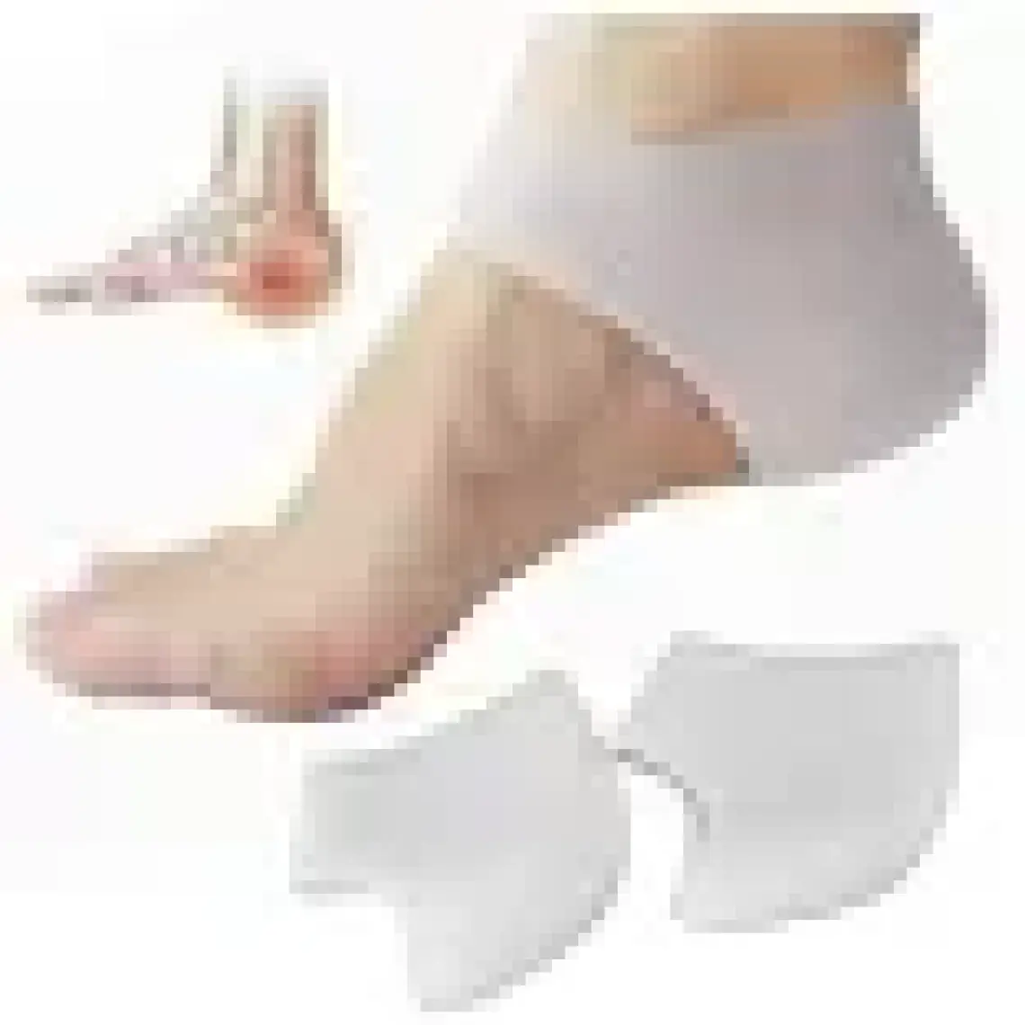 Soft Step Silikon Topuk Çorabı Topuk Çatlakları Topuk Dikeni