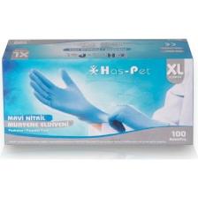 Has-Pet Mavi Nitril Pudrasız Eldiven 100'lü