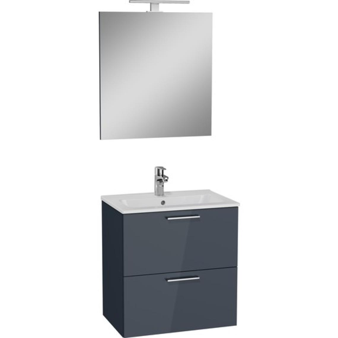 VitrA Mia 75102 Banyo Dolabı Seti Çekmeceli 60 cm Antrasit