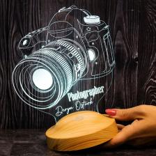Fotoğrafçı Hediyesi Gece Lambası Dslr Fotoğraf Makinesi 3d Led Lamba