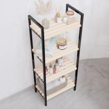 Bino Banyo Düzenleyici Mutfak Rafı Banyo Dolabı Çok Amaçlı Dolap 4 Katlı Metal