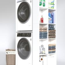 Çamaşır-kurutma Makinesi Dolabı Bolodenka Byz 180*090*60 Banyo Kapaksız Arkalıksız