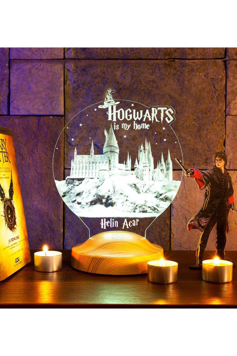 Harry Potter Hogwarts Hediyesi 3 Boyutlu Led Lamba