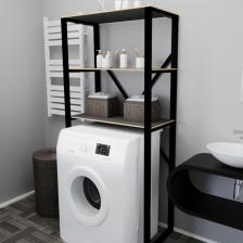 Çamaşır Makinesi Üstü Düzenleyici Raf Banyo Dolabı Rafı Makina Üstü Dolap Raf