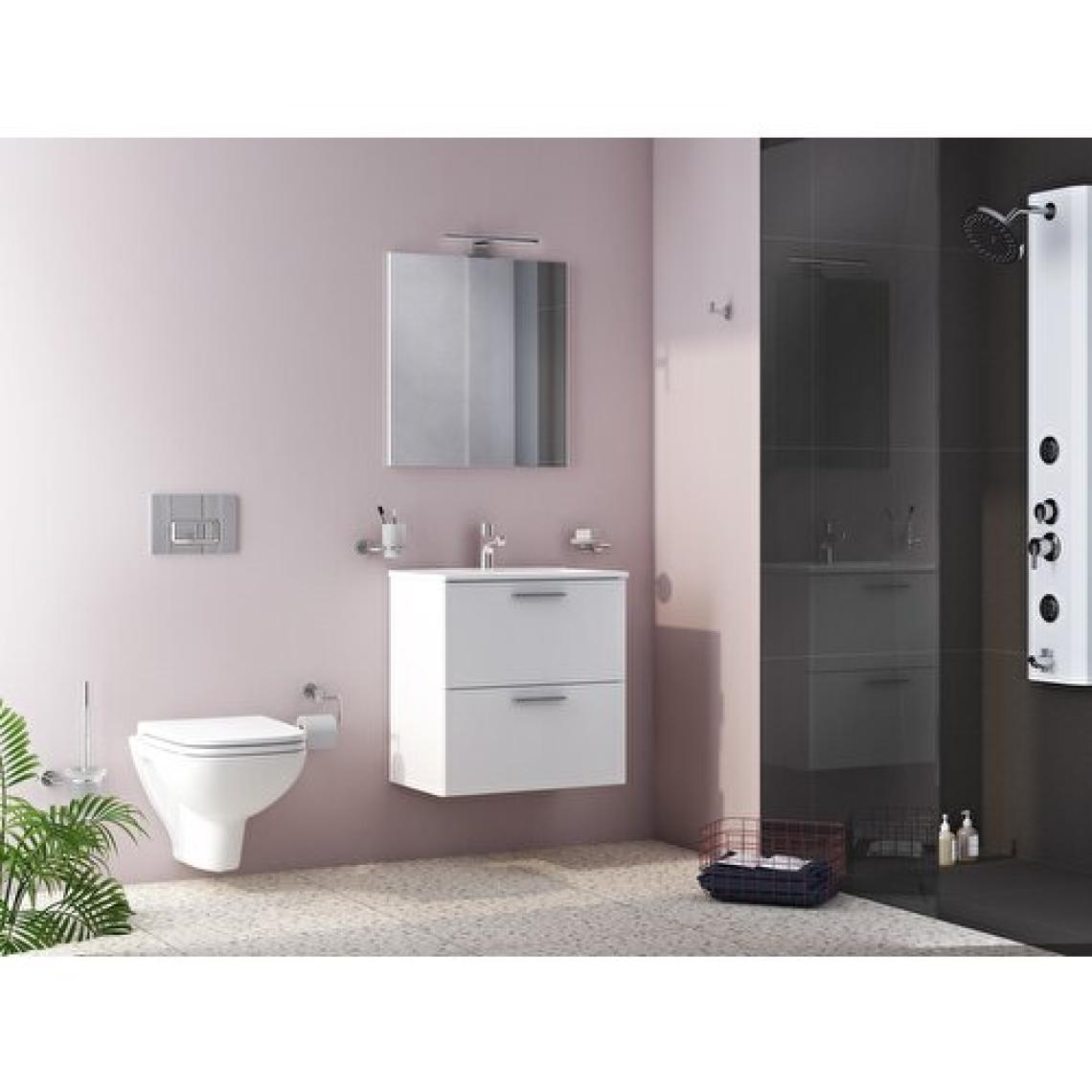VitrA Mia 75021 Banyo Dolabı Seti, Çekmeceli, 60 cm, Parlak Beyaz