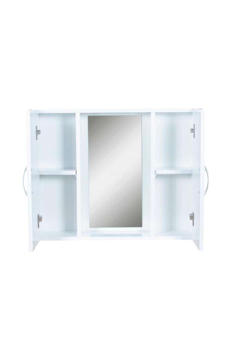 Beyaz Aynalı Banyo Dolabı