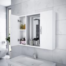 Beyaz Aynalı Banyo Dolabı