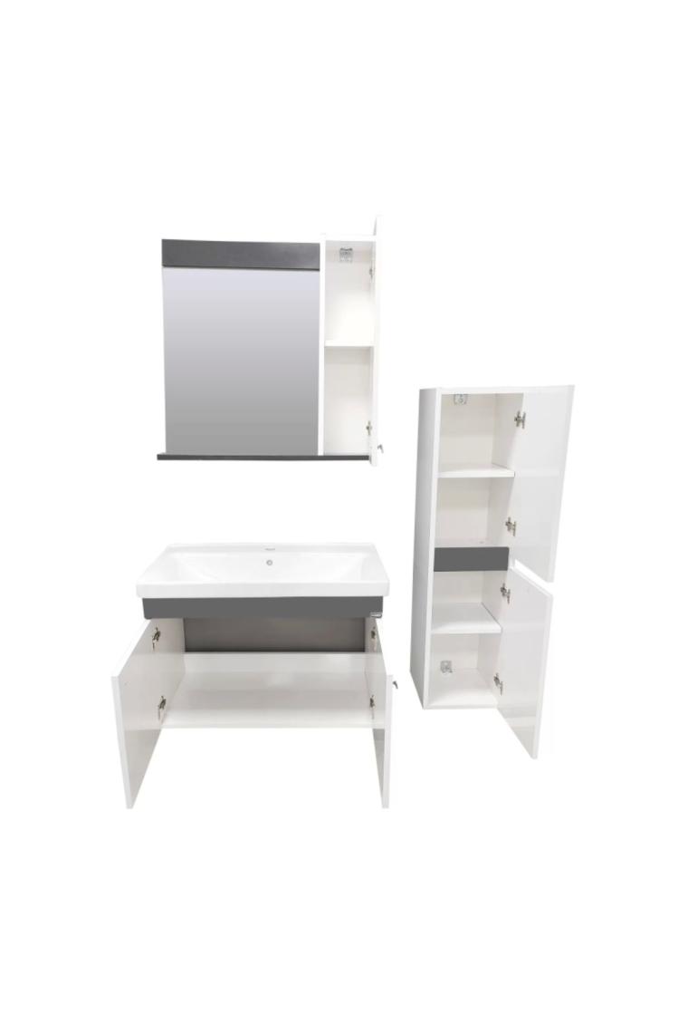 Karen New Bahar 80 cm Banyo Dolabı + Boy Dolabı