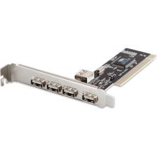 Rain 4+1 Port PCI USB Çoklayıcı Kart