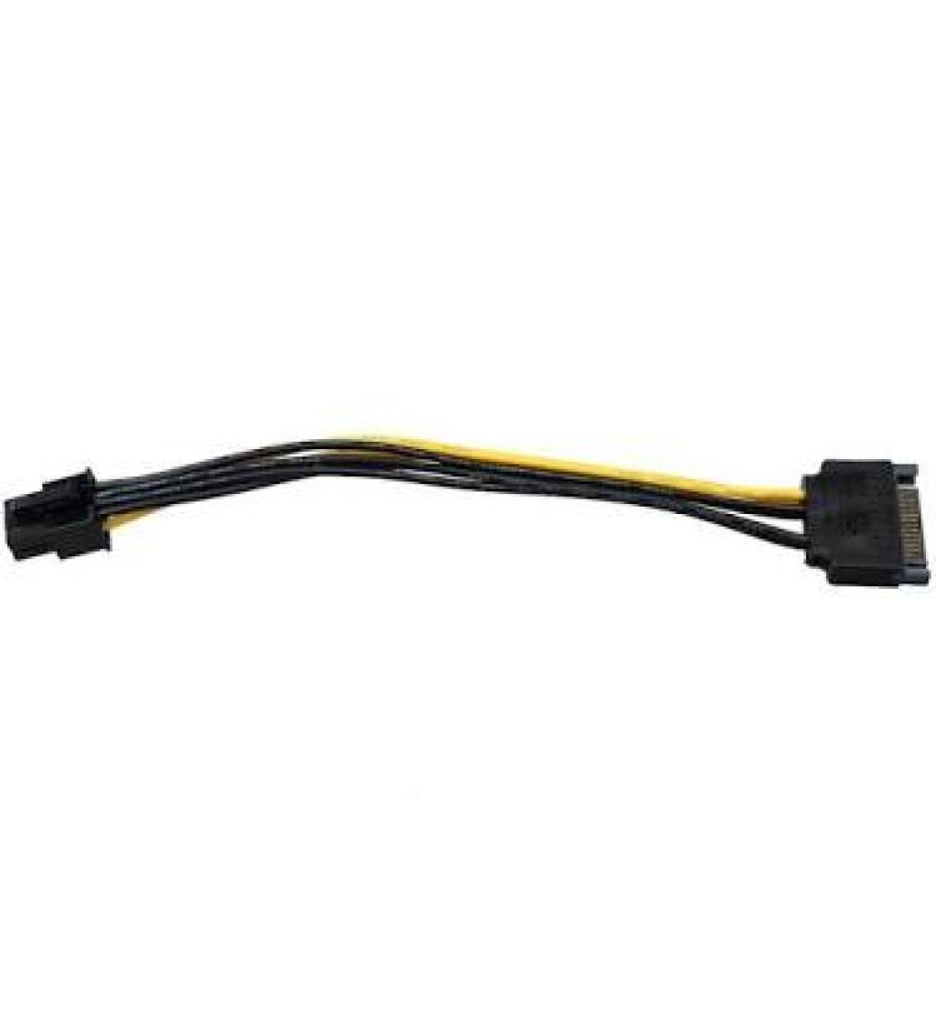 Alfais 4582 15 Pin Sata To 6 Pin Ekran Kartı Power Anakart Güç Kablosu