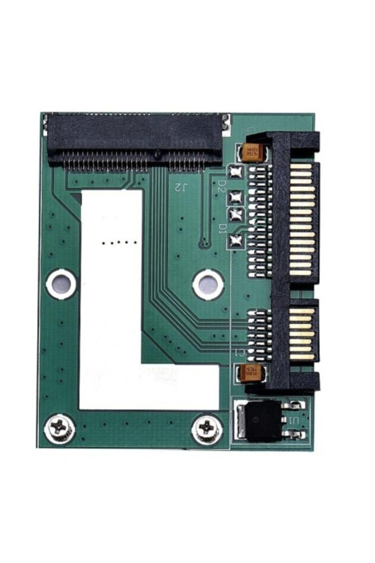 5137 Msata (mini Sata) Ssd To Sata Çevirici Dönüştürücü Adaptör
