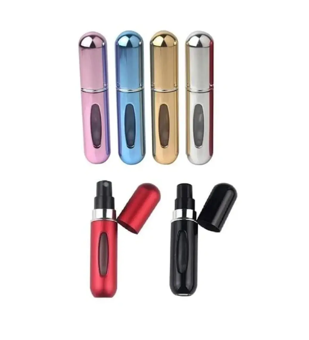 BK Commerce Cep Parfüm Şişesi Doldurulabilir Mini 5 ml Çanta Içi Cep Yedek Parfüm Şişesi