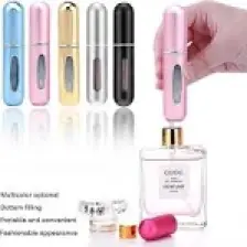 BK Commerce Cep Parfüm Şişesi Doldurulabilir Mini 5 ml Çanta Içi Cep Yedek Parfüm Şişesi