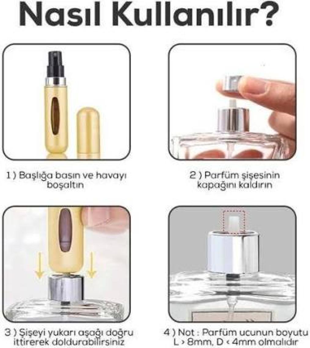 MUJGAN Cep Parfüm Doldurma Şişesi