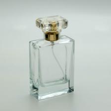 Ferden Ferda 20 Adet Boş Cam Parfüm Şişe, 50 Ml, Dolgulu Kare Model, Şeffaf