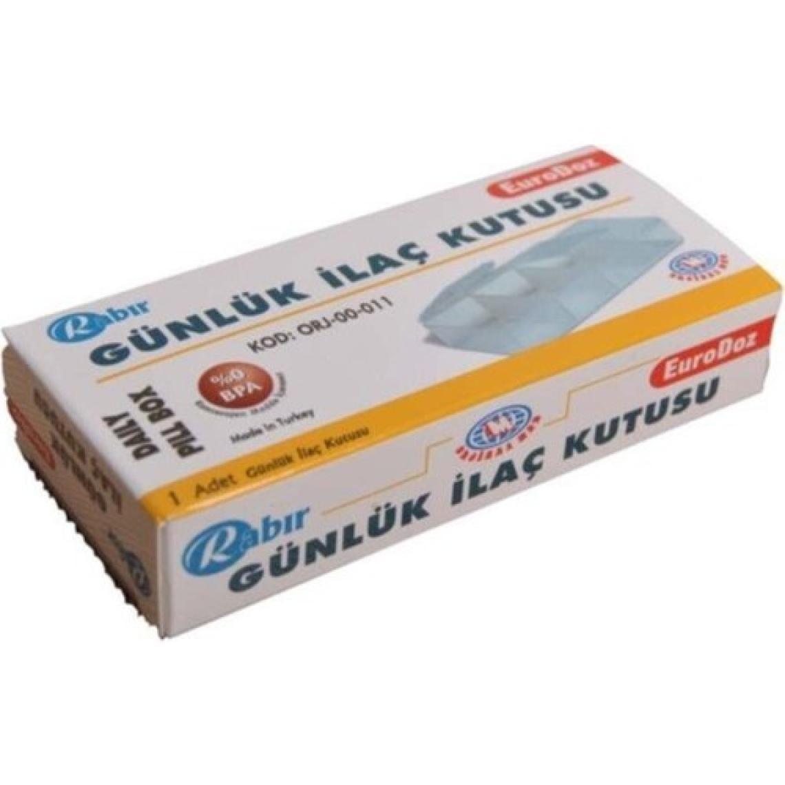 Rabır Günlük Ilaç Kutusu - Ilaç Saklama Kabı - % 0 Bpa - Hijyenik