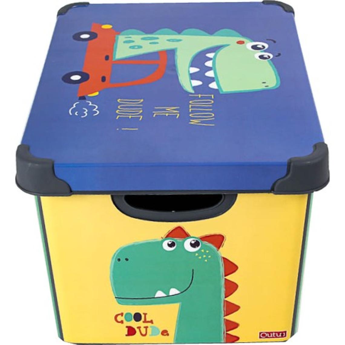 Qutu Style Box Dude Dekoratif Oyuncak Kutu Seti - 3x 20 Litre