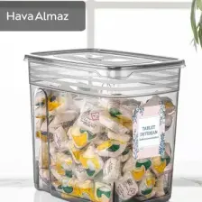 Meleni Home 2 Adet Mega Boy Deterjan Saklama Kutusu - Pratik Kapaklı Tablet Deterjan Saklama Kabı 2x5,5 Lt