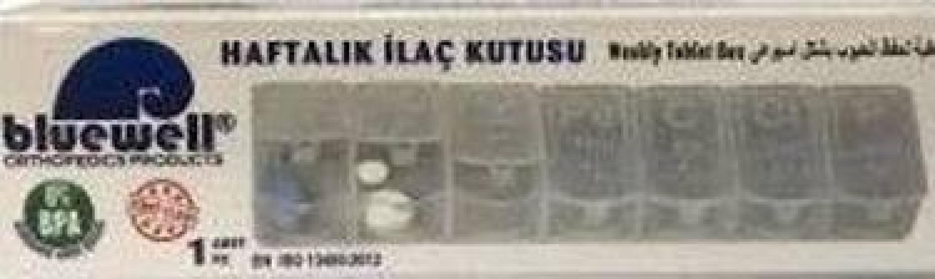Bluewell Haftalık Ilac Saklama Kutusu