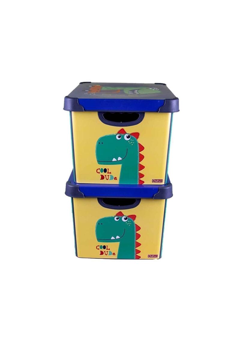 Style Box Dude Dekoratif Oyuncak Kutu Seti - 2x 20 Litre