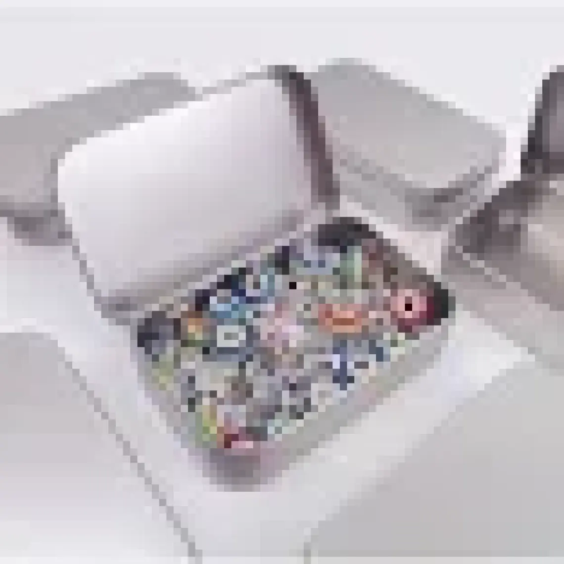 Gymo Boş Metal Aksesuar Teneke Kutu Gri 9.5X6X2 cm