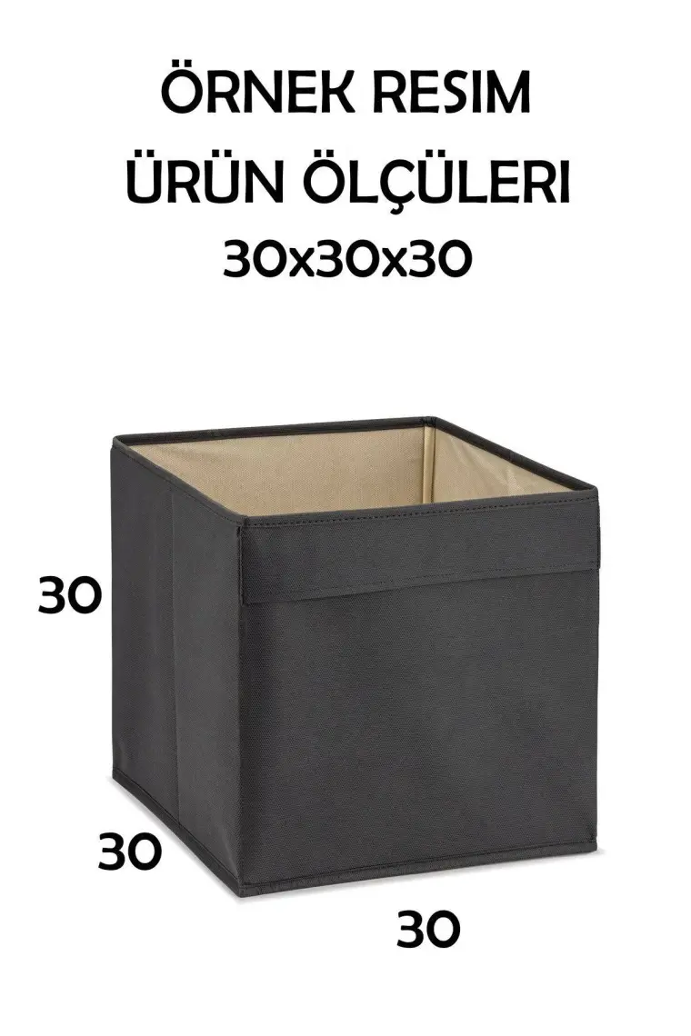 Prendi Home Vehicle Desenli Kapaksız Çok Amaçlı Düzenleyici Oyuncak Saklama Kutusu 30 x 30 x 30