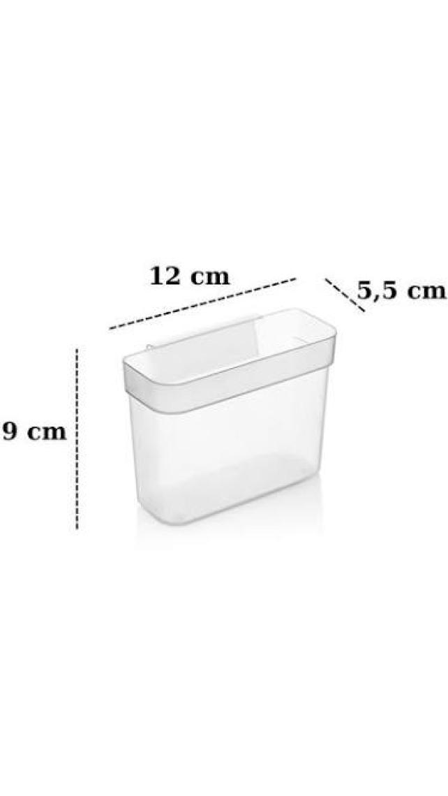 Almital Mobilya Aksesuarlari 6 Adet EasyBox, Çok Amaçlı Mini Asılabilir Kutu, Organizer, Mutfak, Banyo, Ofis, Araç Organizeri