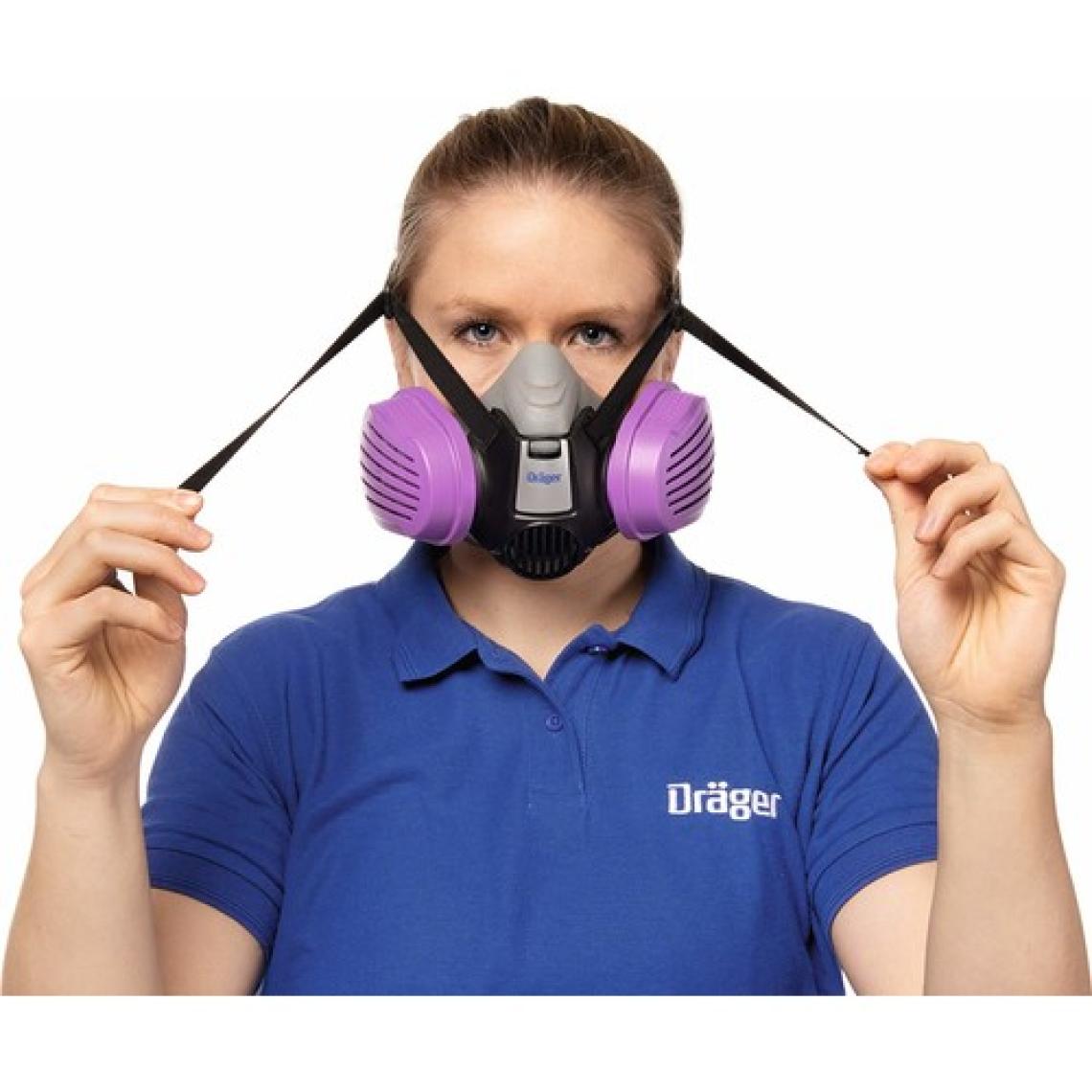 Drager X-Plore 3300 Yarım Yüz Gaz Maskesi + 2 Adet A1B1E1K1 Abek1 (6738816) Filtre