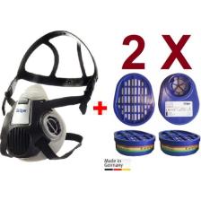 Drager X-Plore 3300 Yarım Yüz Gaz Maskesi + 2 Adet A1B1E1K1 Abek1 (6738816) Filtre