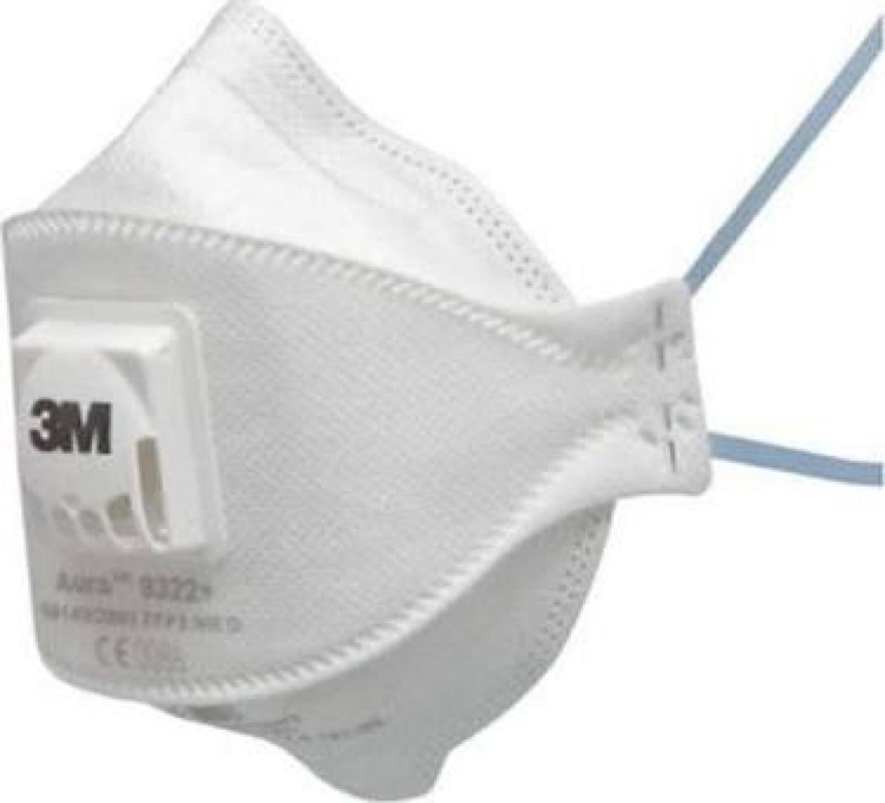 3M 9322 Aura Ffp2  Ventilli Solunum Koruyucu Maske- 1- Adet