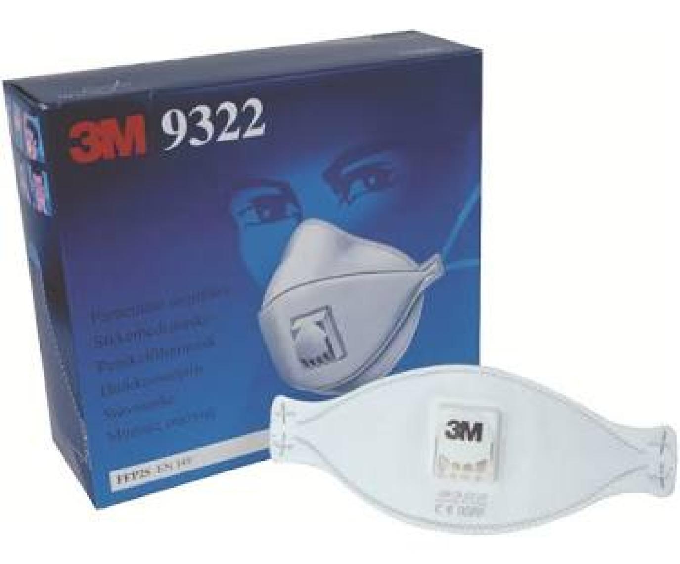 3M 9322 Aura Ffp2  Ventilli Solunum Koruyucu Maske- 1- Adet