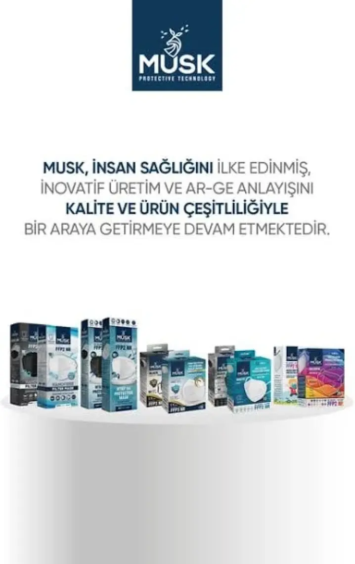 Musk Ffp2 Çocuk Maske Xs 10'lu