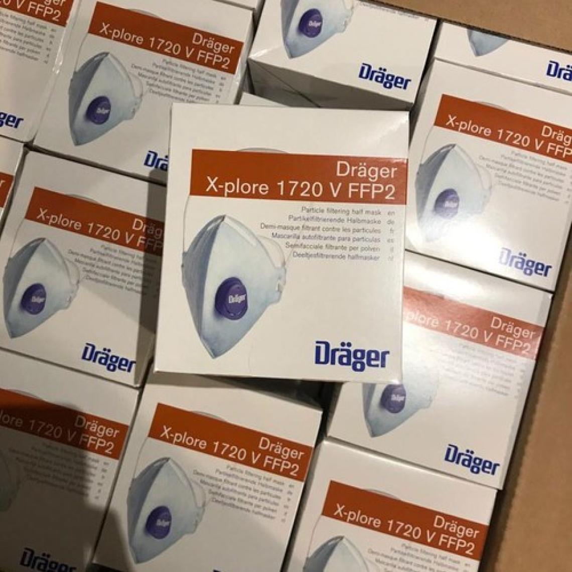 Drager 1720 V Ffp2 Ventilli Toz Maskesi (10 Adet)