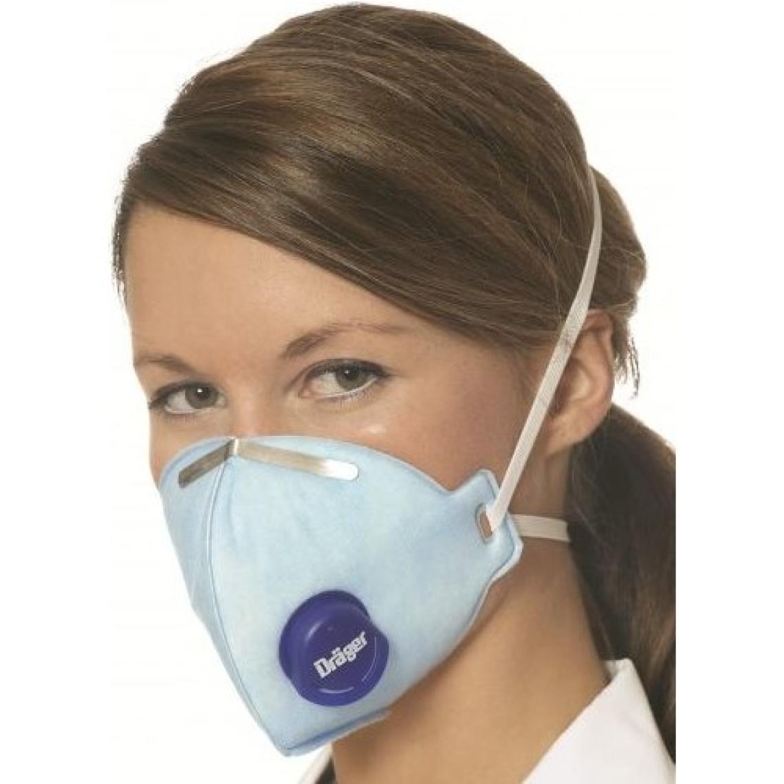 Drager 1720 V Ffp2 Ventilli Toz Maskesi (10 Adet)