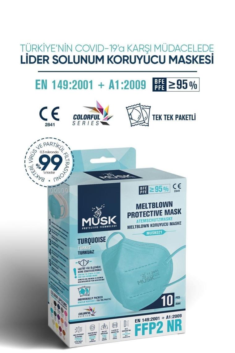 Musk Ffp2 Çocuk Maske Xs 10'lu