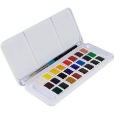 Aquafine 24lü Travel Set Plastik Kutulu Tablet Sulu Boya Seti