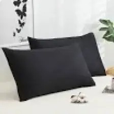 Vionel Home Pamuklu 2'li Yastık Kılıfı 50X70 cm Düz Siyah