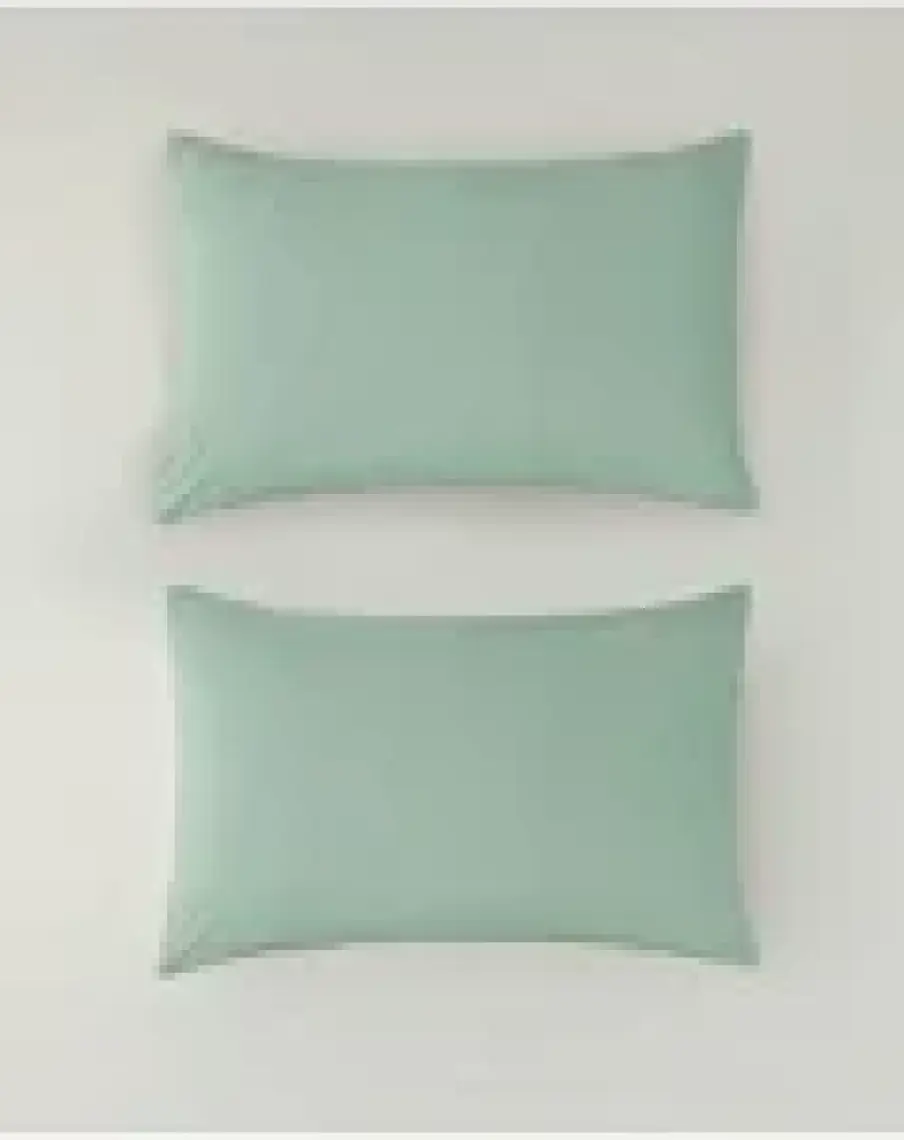 English Home Pure Pamuklu 2'Li Yastık Kılıfı 50 x 70  cm  Çağla Yeşili