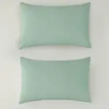 English Home Pure Pamuklu 2'Li Yastık Kılıfı 50 x 70  cm  Çağla Yeşili