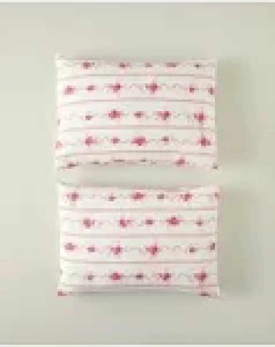 English Home Flower Line 2'li Yastık Kılıfı Pembe