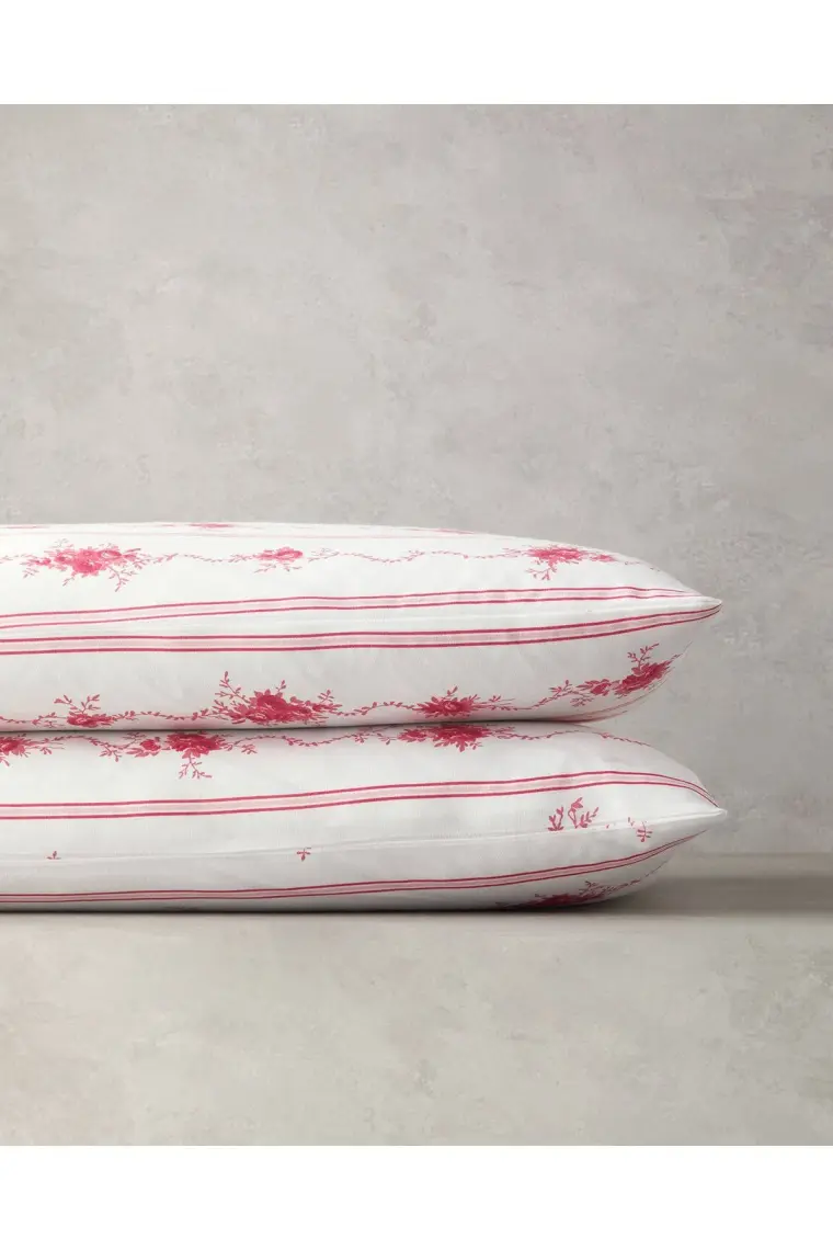English Home Flower Line 2'li Yastık Kılıfı Pembe