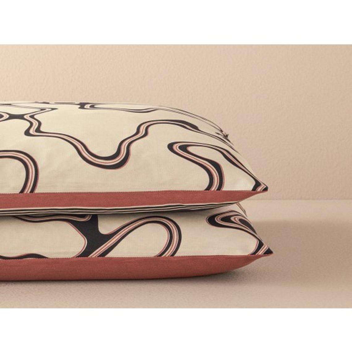 English Home Abstract Art Dijital Baskılı Soft Cotton 2'li Yastık Kılıfı 50X70 cm Bej