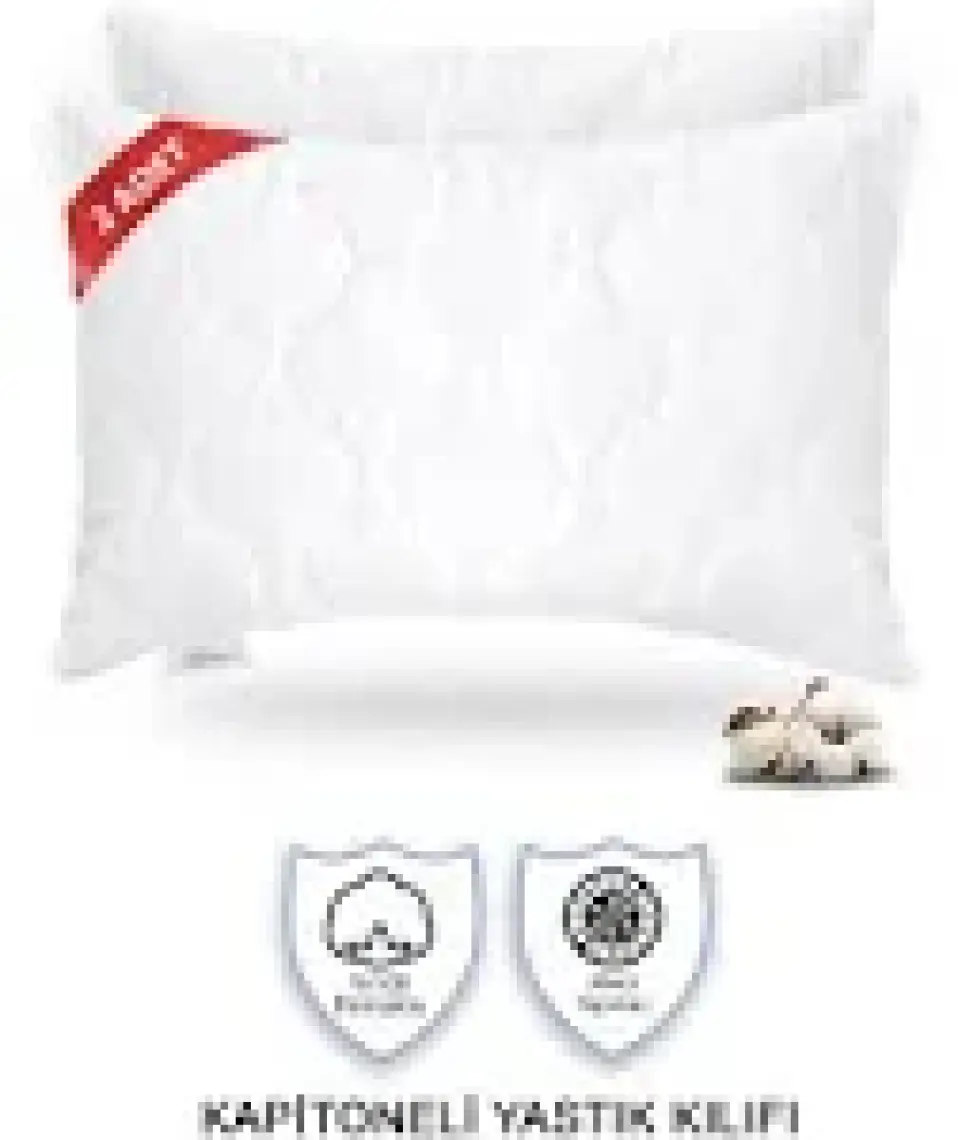 Vionel Home %100 Pamuk Kapitone Yastık Koruyucu Kılıf (50X70 Cm) 2 Adet