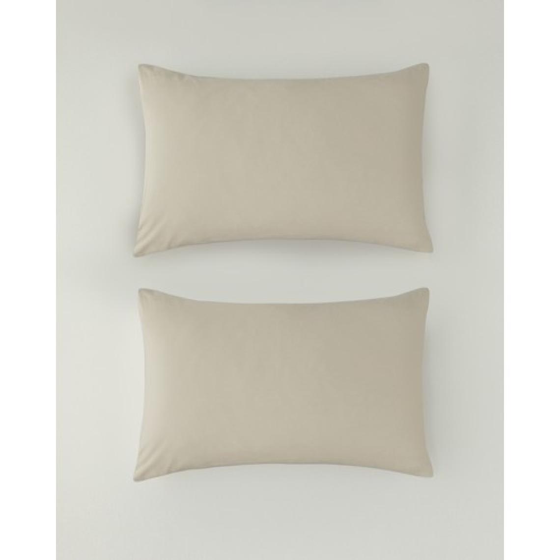 English Home Pure Pamuklu 2'li Yastık Kılıfı 50X70 cm Kahve Köpüğü