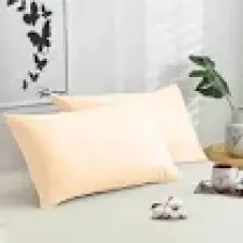 Vionel Home Pamuklu 2'li Yastık Kılıfı 50X70 cm Düz Bej