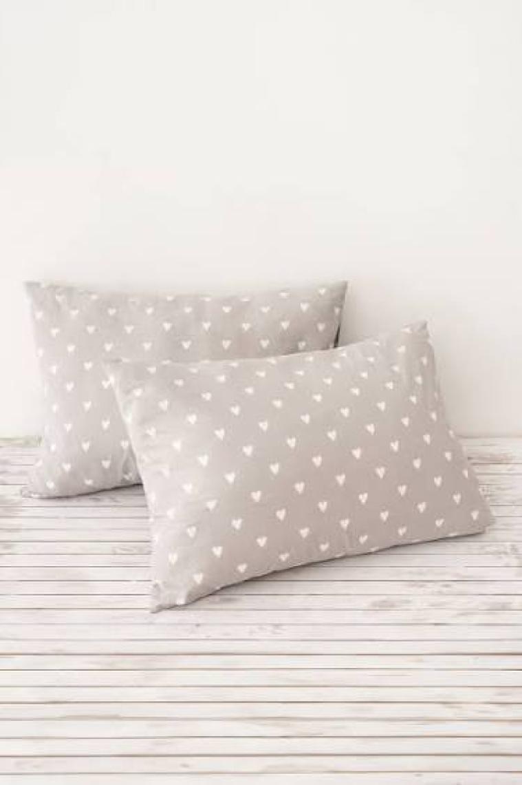 Soley  Mix & Match  Hearts   Pamuk 2’li Yastık Kılıfı Seti