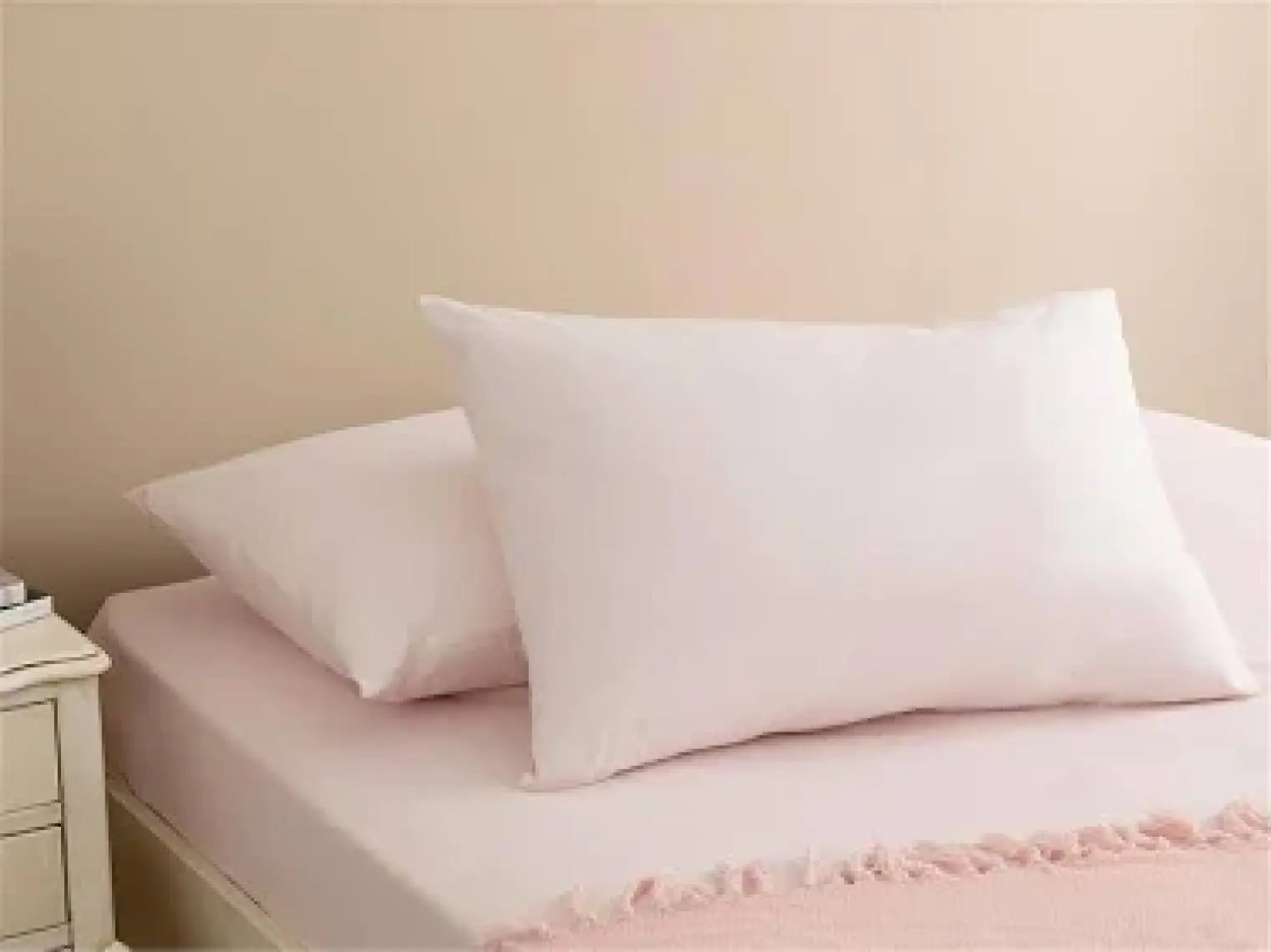 English Home Düz Pamuklu 2'li Yastık Kılıfı 50x70 cm Toz Pembe
