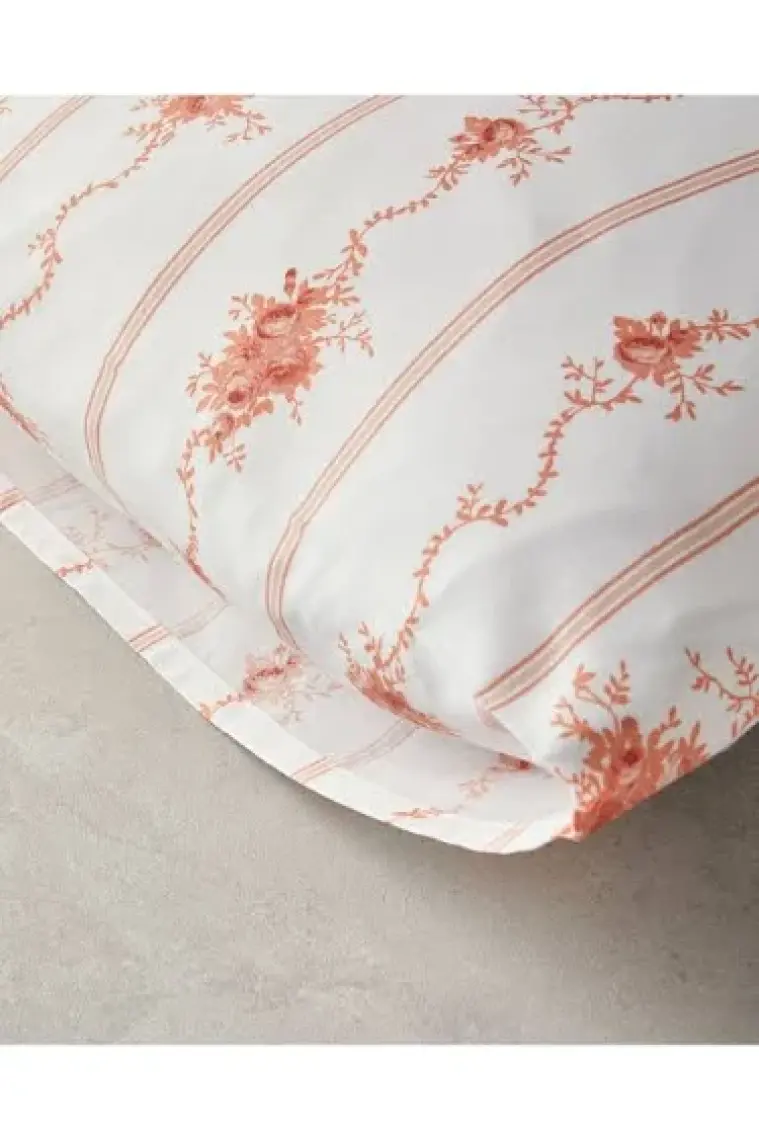 English Home Flower Line 2'li Yastık Kılıfı Turuncu