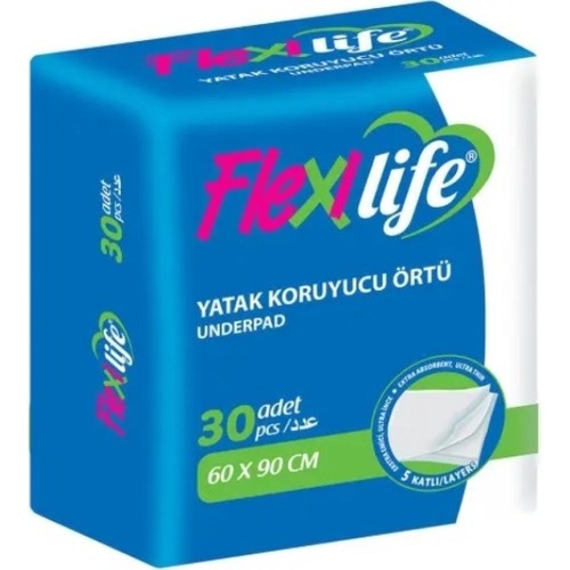 Flexi Life Hasta Alt Açma Yatak Koruyucu Örtü 60*90 cm Klasik 120 Adet (4pk*30)