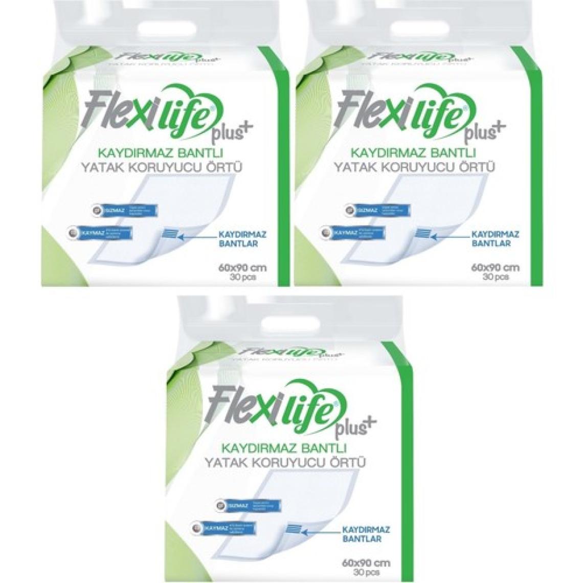 Flexi Life Flexi LifeFlexi Life Hasta Alt Açma Yatak Koruyucu Örtü 60*90 Cm 90 Adet Kaydırmaz